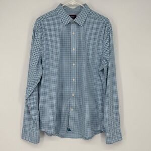 UNTUCKIT Lopez Perf Slim Fit Long Sleeve Button Down Shirt Men XL